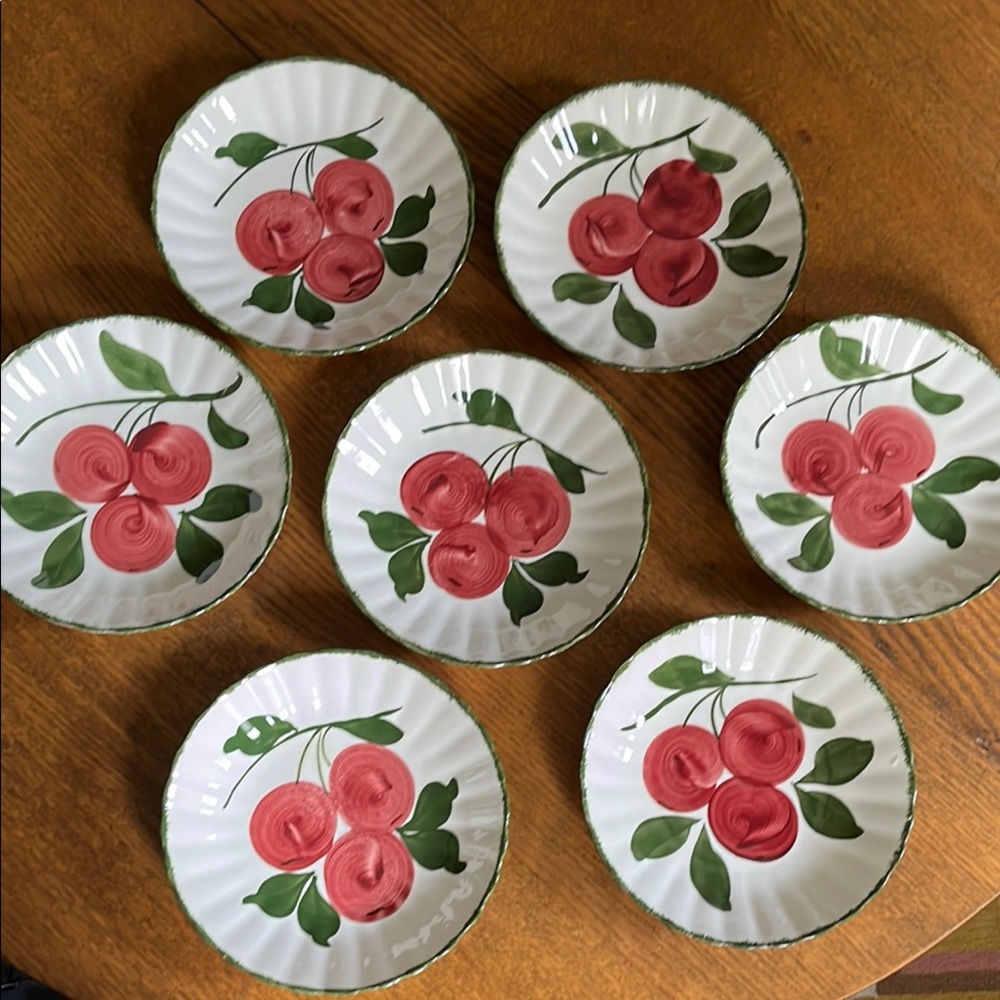 7 VINTAGE BLUE RIDGE DESSERT/SAUCE BOWLS - Picture 7 of 16